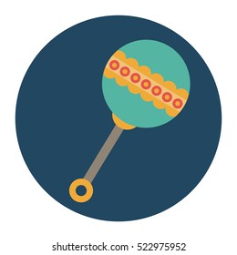 Isolated baby maraca design