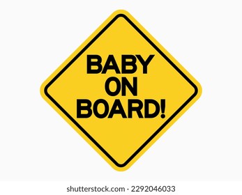 Baby on board sign.ai Royalty Free Stock SVG Vector