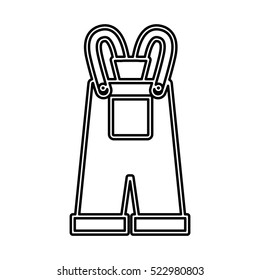 Isolated baby overall design