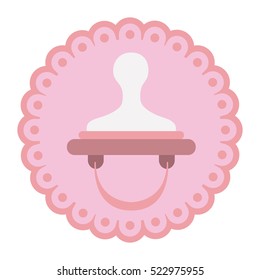 Isolated baby pacifier design