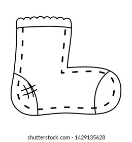 Isolated baby sock design vector illustration