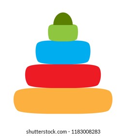 Isolated baby stack toy icon
