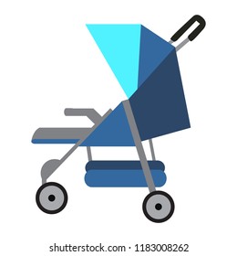 Isolated baby stroller icon