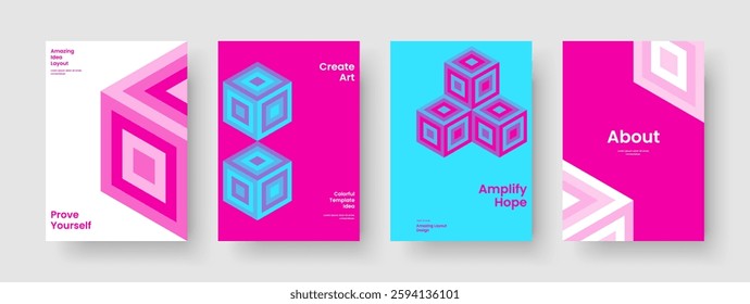 Isolated Background Layout. Modern Book Cover Design. Geometric Business Presentation Template. Brochure. Banner. Flyer. Report. Poster. Portfolio. Pamphlet. Handbill. Notebook. Catalog. Newsletter