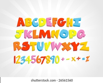 isolated background with letters and numbers