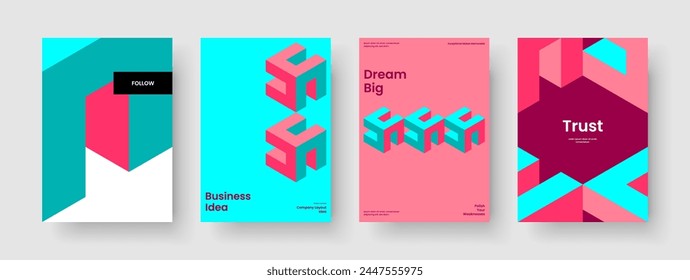 Isolated Background Template. Geometric Brochure Design. Abstract Book Cover Layout. Banner. Poster. Flyer. Report. Business Presentation. Portfolio. Magazine. Handbill. Journal. Brand Identity