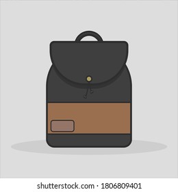 Isolated Backpack symbol icon design 