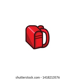 Isolated Backpack Vector Icon, Emoji, Emoticon