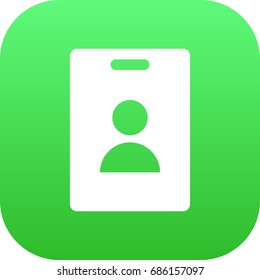 Isolated Badge Icon Symbol On Clean Background. Vector Id Card Element In Trendy Style.