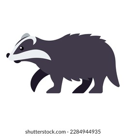 Isolated Badger Vector Icon, Emoticon
