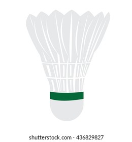 Isolated badminton shuttlecock, Vector illustration