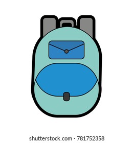 Isolated bag design icon