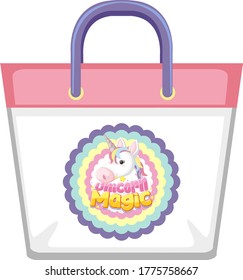 Isolated bag on white background illustration