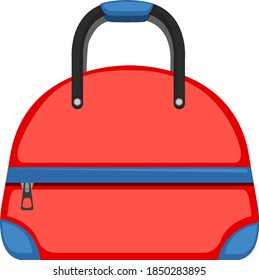 Isolated bag on white background illustration
