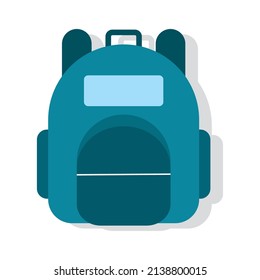 Isolated bag supplies school vector illustration