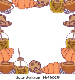 Isolated bakery frame design vector illustration