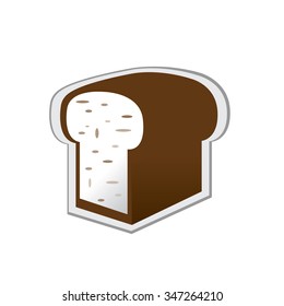 Isolated bakery icon on a white background