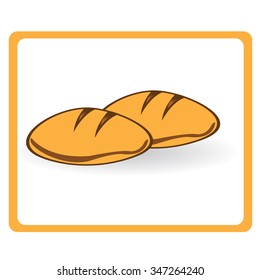 Isolated bakery icon on a white background