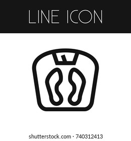 Isolated Balance Outline. Dieting Vector Element Can Be Used For Court, Balance, Scale Design Concept.
