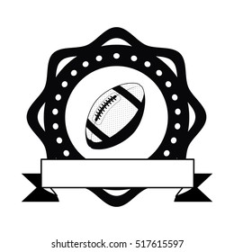 Isolated ball of american football design