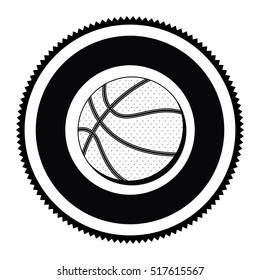 Isolated ball of basketball design