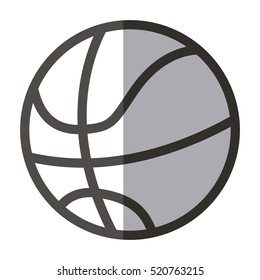 Isolated ball of basketball design