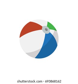 Isolated Ball Flat Icon. Sphere Vector Element Can Be Used For Sphere, Ball, Round Design Concept.
