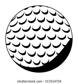 Isolated ball of golf design