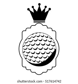Isolated ball of golf design