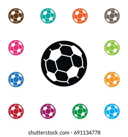 Isolated Ball Icon. Football  Vector Element Can Be Used For Football, Soccer, Ball Design Concept.