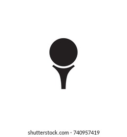 Isolated Ball Icon Symbol On Clean Background. Vector Golf Element In Trendy Style.
