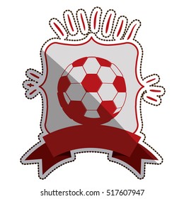 Isolated ball of soccer design