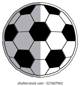 Isolated ball of soccer design