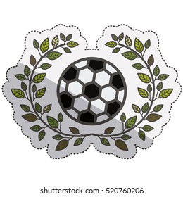 Isolated ball of soccer design