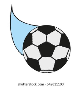Isolated ball of soccer design