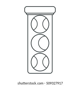 Isolated ball of tennis design