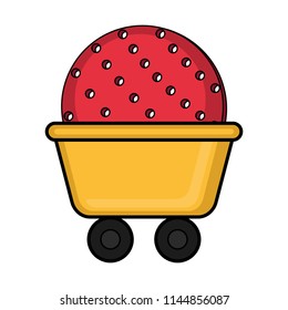 Isolated ball toy icon