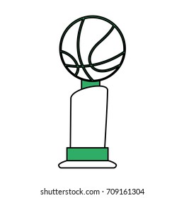 Isolated ball and trophy design
