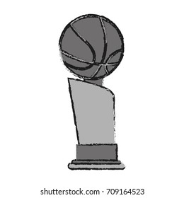 Isolated ball and trophy design