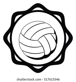 Isolated ball of volleyball design
