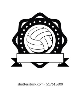 Isolated ball of volleyball design