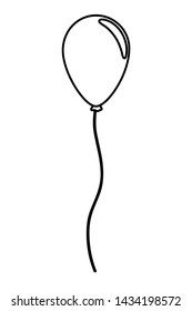 Isolated balloon with rope design
