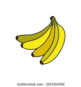 Isolated banana design