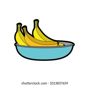 Isolated banana design