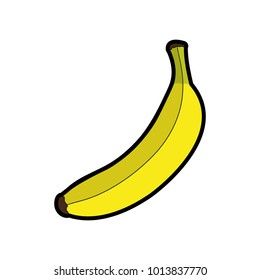 Isolated banana design