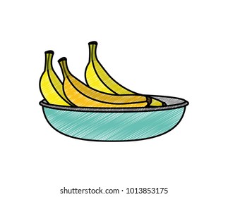 Isolated banana design