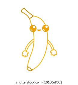 Isolated banana design