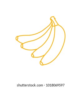 Isolated banana design