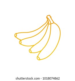 Isolated banana design