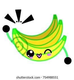 Isolated banana design